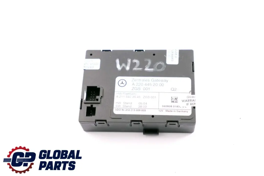  Mercedes-Benz S-Class W220 Central Gateway Control Unit Module ECU - SKU A2204452000 - Part number A2115403545