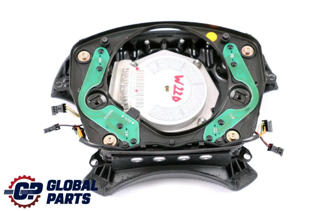 Steering Wheel Driver's Air Module Black to Mercedes W220 with Part number A2204602598 Mercedes W220 Steering Wheel Driver's Air Module Black - SKU A2204602598 - Part number A2204602598