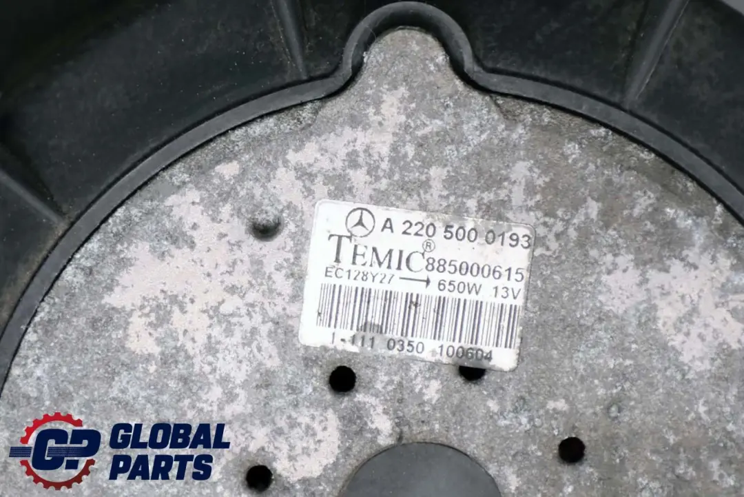 Mercedes C215 W220 Motorkühlung Lüfter Kühler 600W - SKU A2205000193 - Teilenummer A2205000193