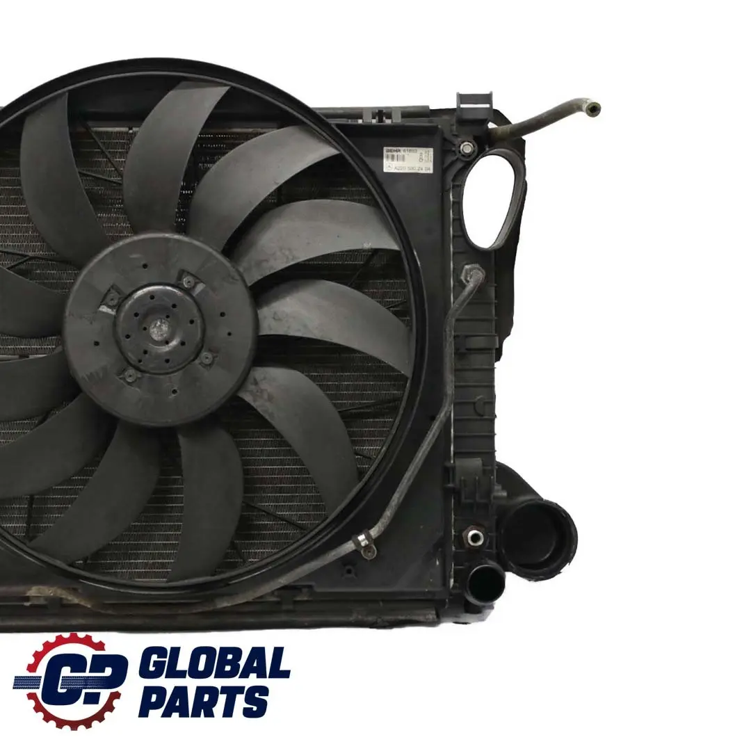Mercedes-Benz S-Class W220 Engine Cooling Radiator Pack Fan 850W to with Part number A2205000293 Mercedes-Benz S-Class W220 Engine Cooling Radiator Pack Fan 850W - SKU A2205000293 - Part number A2205000293