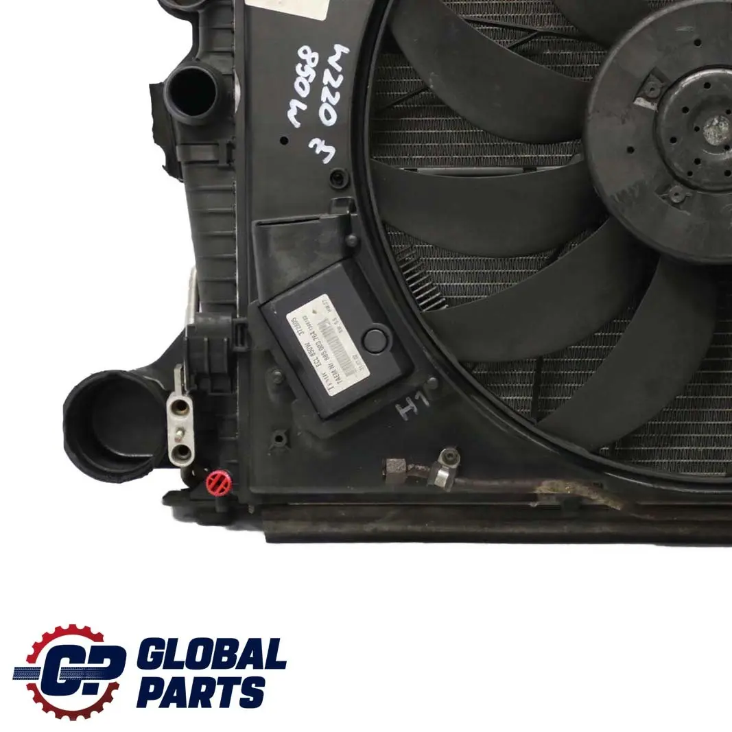 Mercedes-Benz S-Class W220 Engine Cooling Radiator Pack Fan 850W to with Part number A2205000293 Mercedes-Benz S-Class W220 Engine Cooling Radiator Pack Fan 850W - SKU A2205000293 - Part number A2205000293