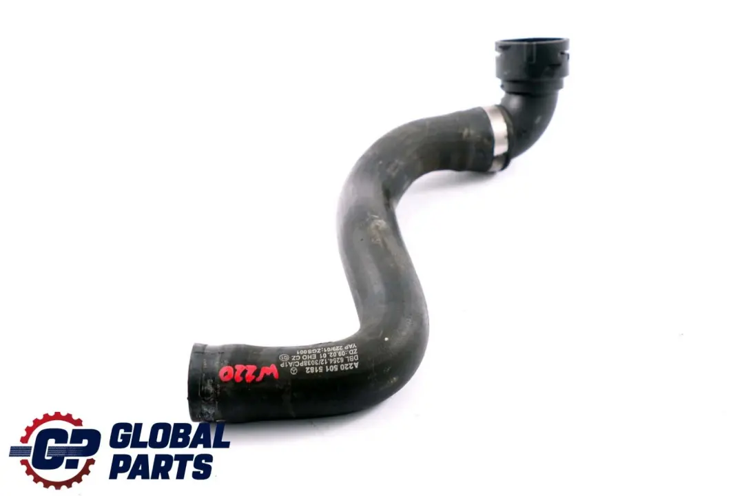 Mercedes-Benz S-Class W220 Diesel Water Coolant Hose Pipe Radiator to with Part number A2205015182 Mercedes-Benz S-Class W220 Diesel Water Coolant Hose Pipe Radiator - SKU A2205015182 - Part number A2205015182