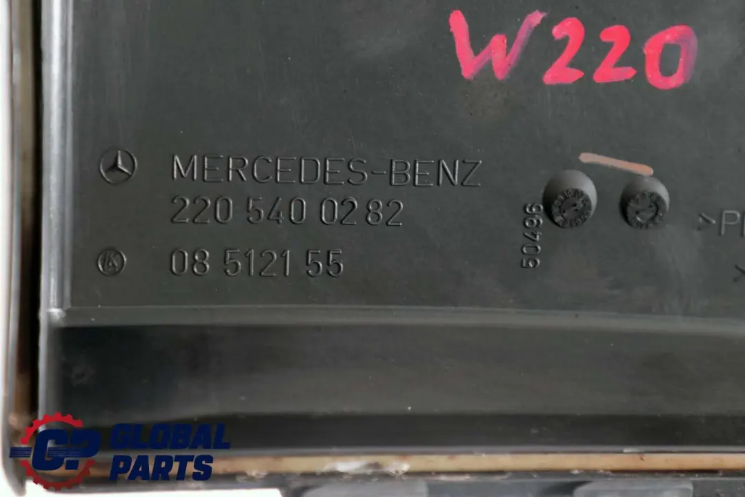 Class C215 W220 Fuse Box Unit Cover Front Left to Mercedes CL S with Part number A2205400282 Mercedes CL S Class C215 W220 Fuse Box Unit Cover Front Left - SKU A2205400282 - Part number A2205400282