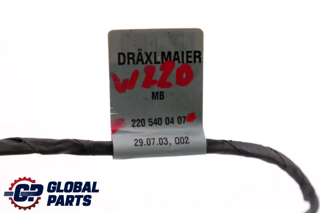 Clase S W220 Puerta Trasera Izquierda Derecha Cableado para Mercedes con número de pieza A2205400407 Mercedes Clase S W220 Puerta Trasera Izquierda Derecha Cableado - SKU A2205400407 - Número de pieza A2205400407