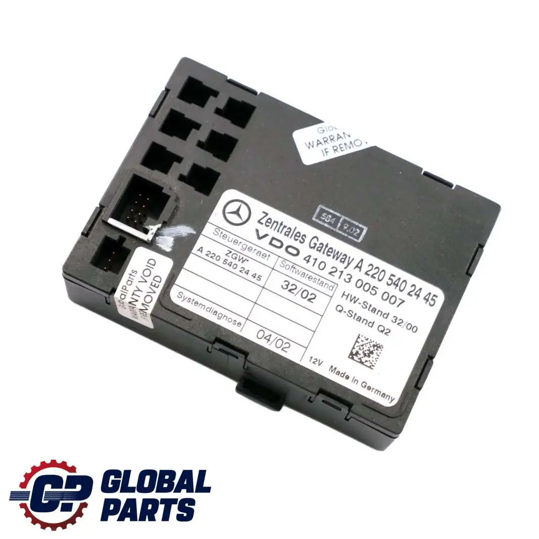 Mercedes-Benz S-Klasse W220 Gateway Steuergerät ECU Modul für mit Teilenummer A2205402445 Mercedes-Benz S-Klasse W220 Gateway Steuergerät ECU Modul - SKU A2205402445 - Teilenummer A2205402445