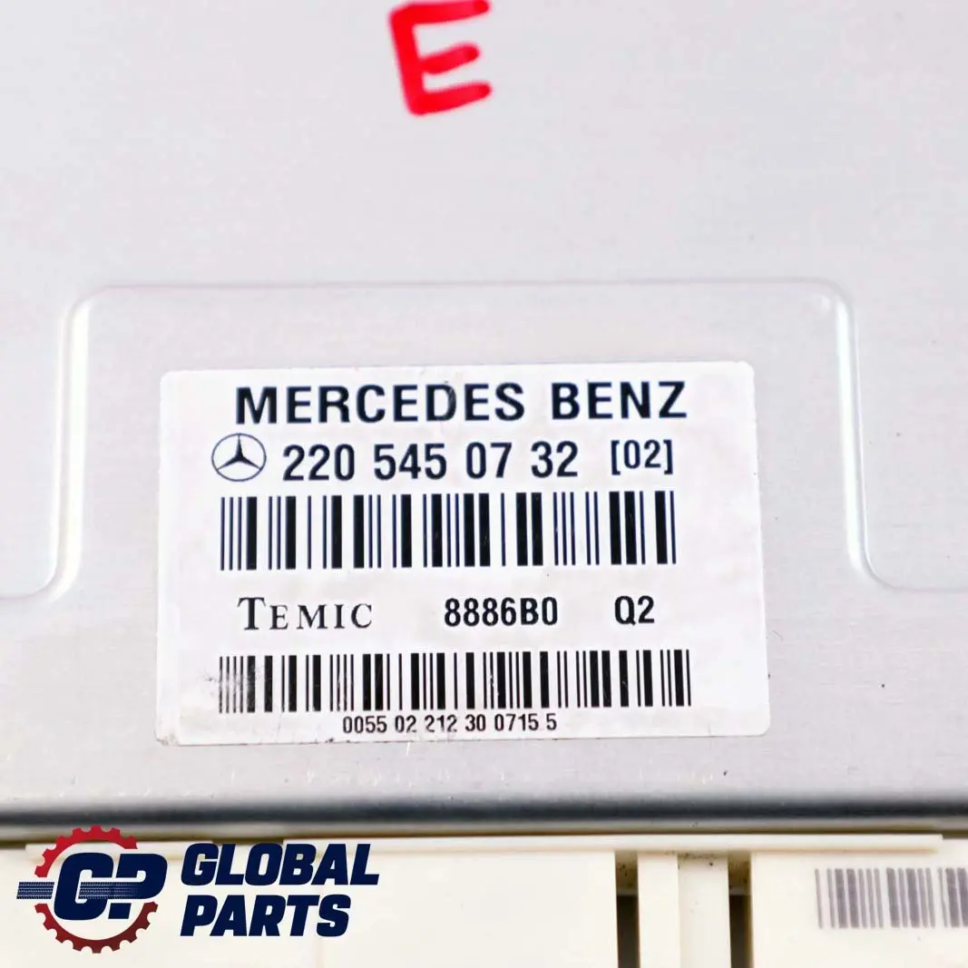  Mercedes-Benz S-Class W220 Airmatic Air Suspension Control Unit Module ECU - SKU A2205450732 - Part number A2205450732