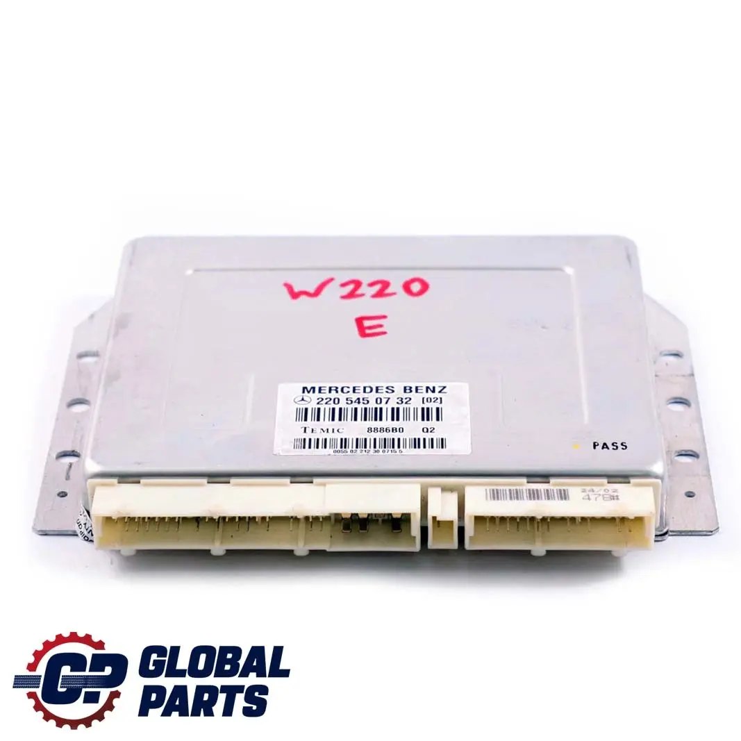 Mercedes-Benz S-Klasse W220 Airmatic Luftfederung Steuergerät ECU für mit Teilenummer A2205450732 Mercedes-Benz S-Klasse W220 Airmatic Luftfederung Steuergerät ECU - SKU A2205450732 - Teilenummer A2205450732
