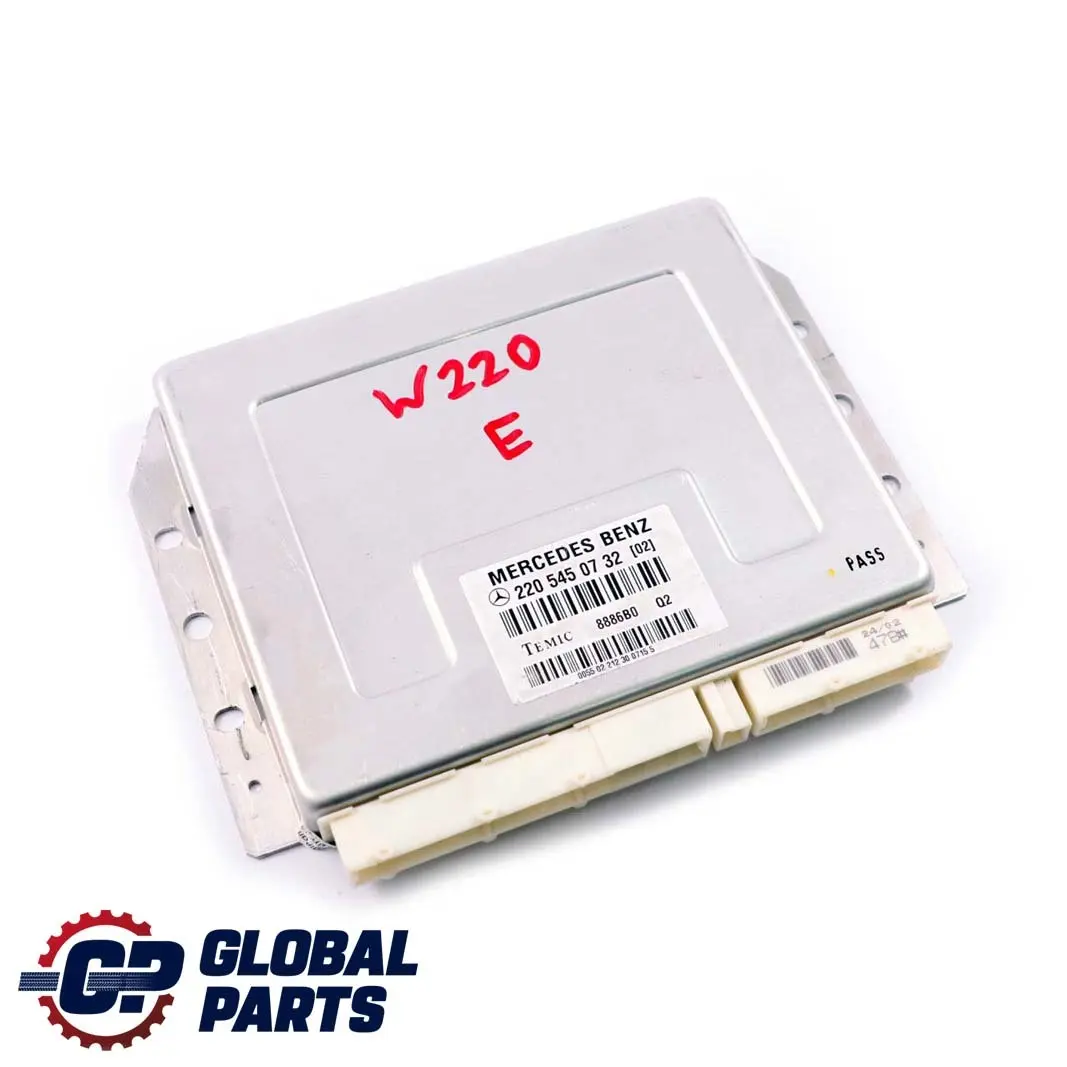 Mercedes-Benz S-Klasse W220 Airmatic Luftfederung Steuergerät ECU für mit Teilenummer A2205450732 Mercedes-Benz S-Klasse W220 Airmatic Luftfederung Steuergerät ECU - SKU A2205450732 - Teilenummer A2205450732
