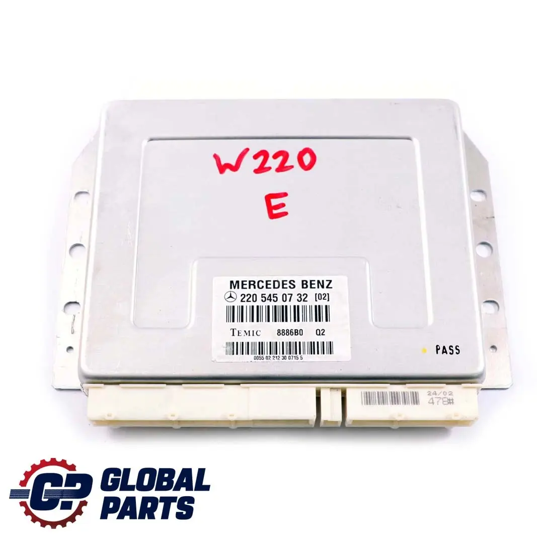 Mercedes-Benz S-Klasse W220 Airmatic Luftfederung Steuergerät ECU für mit Teilenummer A2205450732 Mercedes-Benz S-Klasse W220 Airmatic Luftfederung Steuergerät ECU - SKU A2205450732 - Teilenummer A2205450732