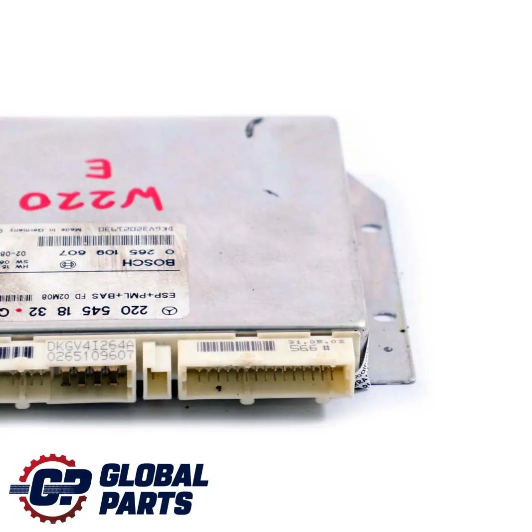 Mercedes-Benz S-Klasse W220 ESP PML BAS Steuergerät ECU Modul für mit Teilenummer A2205451832 Mercedes-Benz S-Klasse W220 ESP PML BAS Steuergerät ECU Modul - SKU A2205451832 - Teilenummer A2205451832