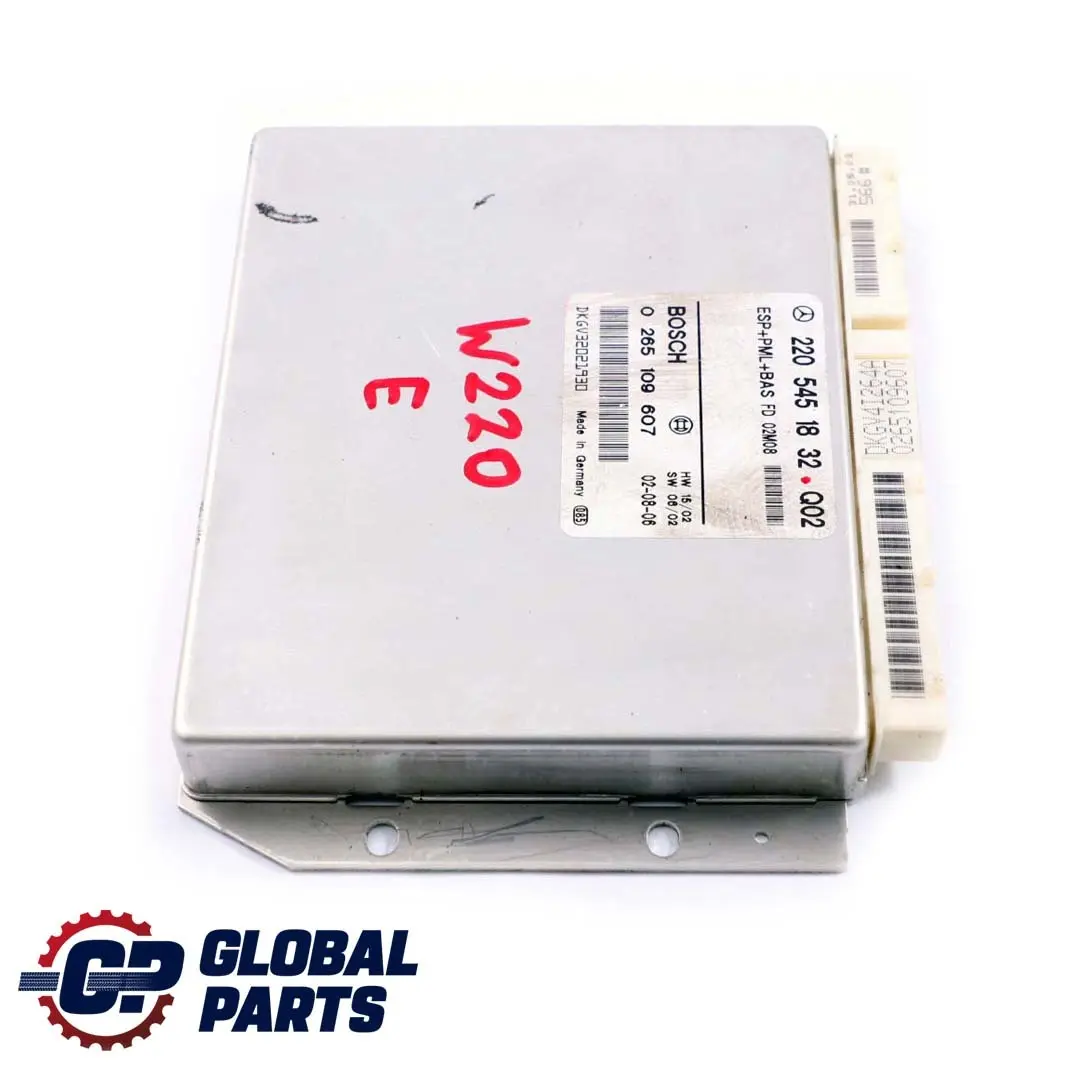  Mercedes-Benz CL S C215 W220 ESP PML BAS Control Unit Module ECU - SKU A2205451832 - Part number A2205451832