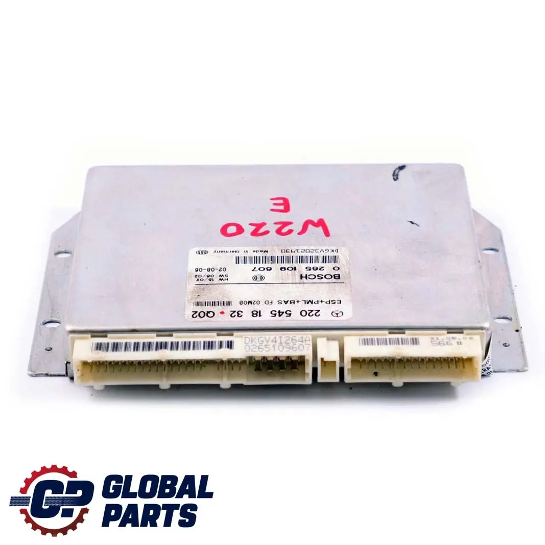  Mercedes-Benz CL S C215 W220 ESP PML BAS Control Unit Module ECU - SKU A2205451832 - Part number A2205451832