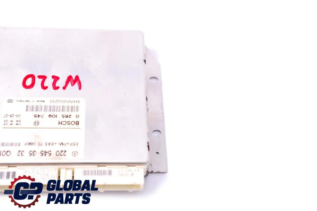 Klasse C215 W220 ESP PML BAS Steuergerät ECU Modul für Mercedes CL S mit Teilenummer A2205453532 Mercedes CL S Klasse C215 W220 ESP PML BAS Steuergerät ECU Modul - SKU A2205453532 - Teilenummer A2205453532