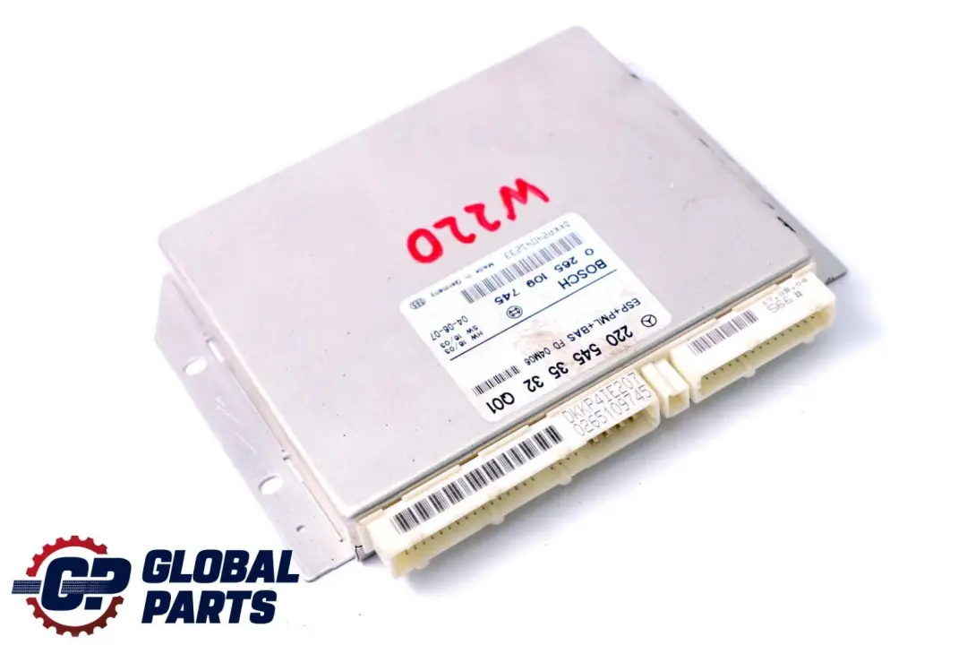 Klasse C215 W220 ESP PML BAS Steuergerät ECU Modul für Mercedes CL S mit Teilenummer A2205453532 Mercedes CL S Klasse C215 W220 ESP PML BAS Steuergerät ECU Modul - SKU A2205453532 - Teilenummer A2205453532