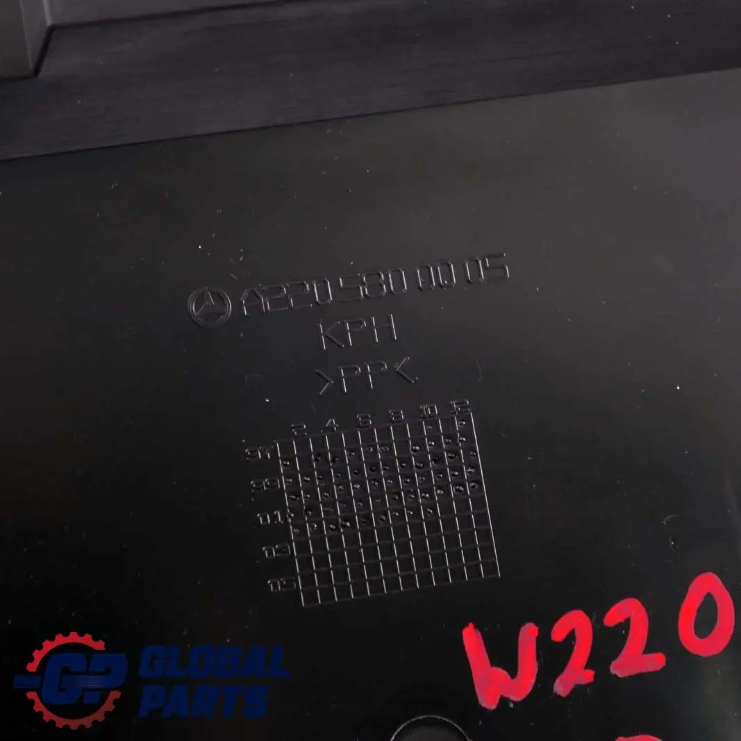Supporto Ruota Scorta Mercedes C215 W220 Coperchio Cassetta Attrezzi per con numero di parte A2205800005 Supporto Ruota Scorta Mercedes C215 W220 Coperchio Cassetta Attrezzi - SKU A2205800005 - Numero di parte A2205800005