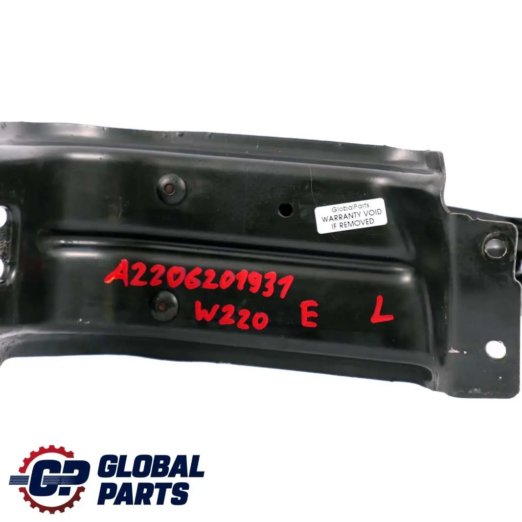 Mercedes-Benz S-Klasse W220 Versteifung Träger Halter Rahmen Links für mit Teilenummer A2206201931 Mercedes-Benz S-Klasse W220 Versteifung Träger Halter Rahmen Links - SKU A2206201931 - Teilenummer A2206201931
