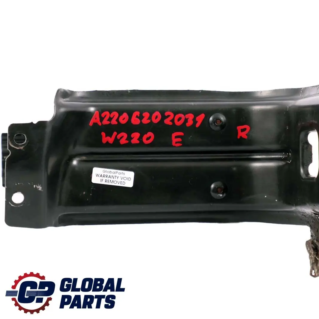 Mercedes-Benz S-Class W220 Front Right OS Slam Panel Support Holder to with Part number A2206202031 Mercedes-Benz S-Class W220 Front Right OS Slam Panel Support Holder - SKU A2206202031 - Part number A2206202031