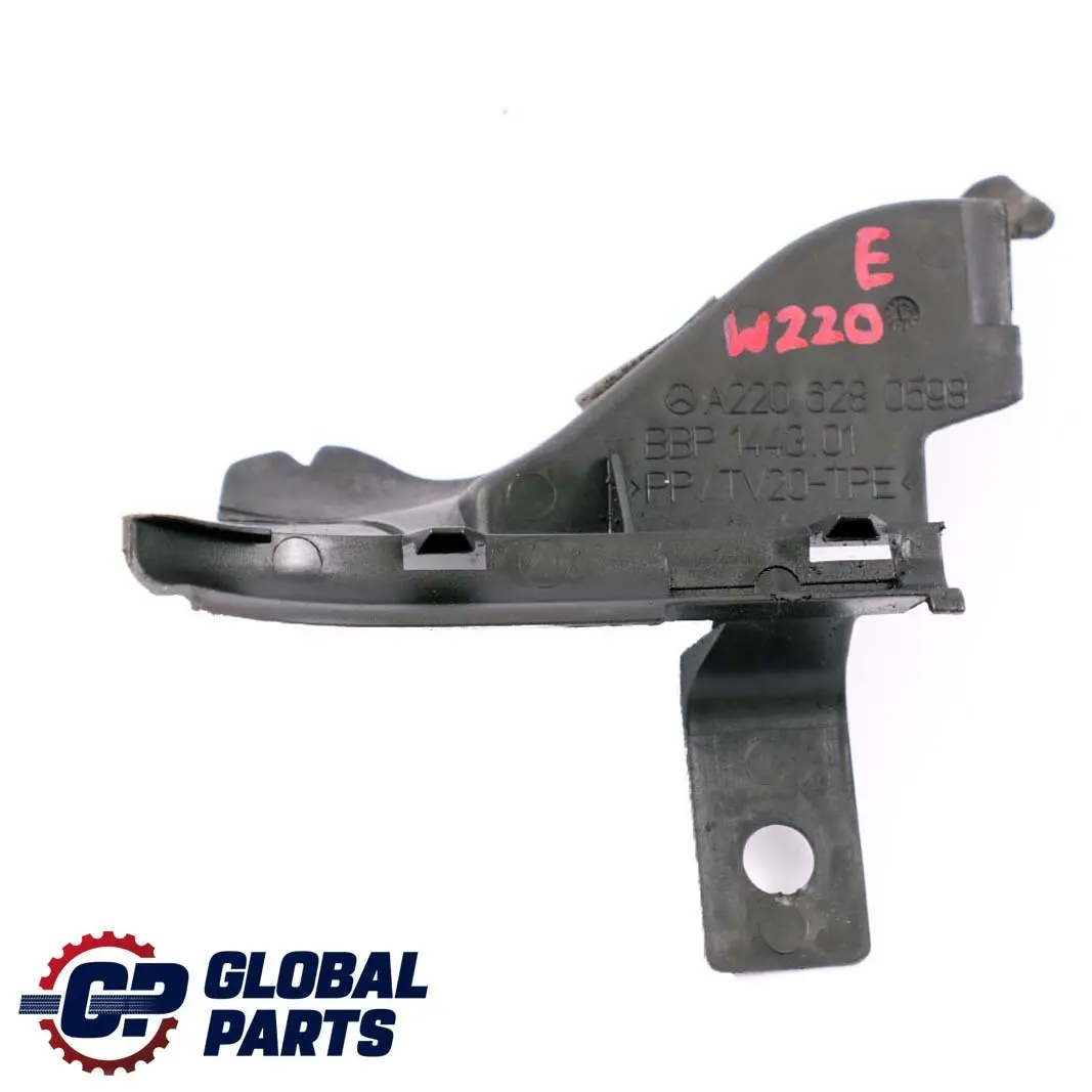 Support Garniture Radiateur Déflecteur D'air Gauche pour Mercedes S W220 à propos du numéro de pièce A2206280598 Mercedes S W220 Support Garniture Radiateur Déflecteur D'air Gauche - SKU A2206280598 - Numéro de pièce A2206280598