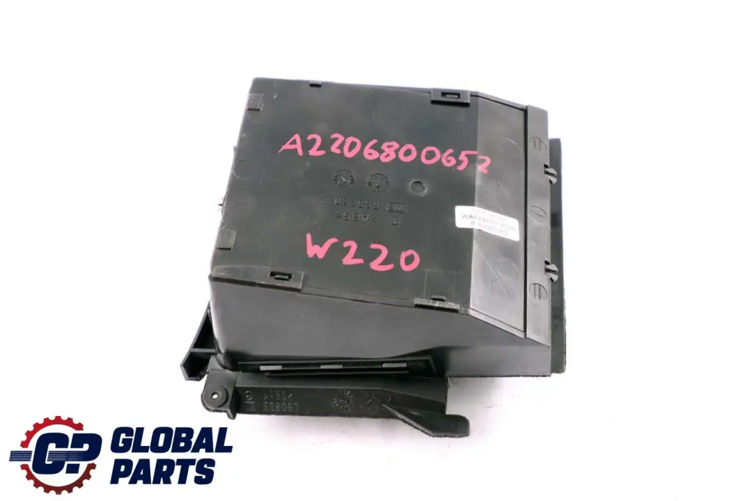 Mercedes-Benz S-Class W220 Centre Console Storage Tray Leather to with Part number A2206800652 Mercedes-Benz S-Class W220 Centre Console Storage Tray Leather - SKU A2206800652 - Part number A2206800652