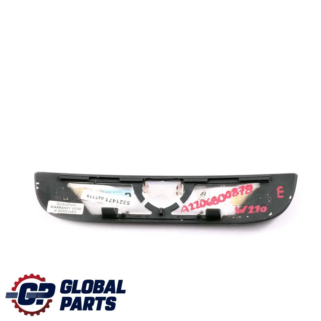  Mercedes-Benz S W220 Ashtray Cover Trim Dashboard Dash Console Wood - SKU A2206800878 - Part number A2206800878