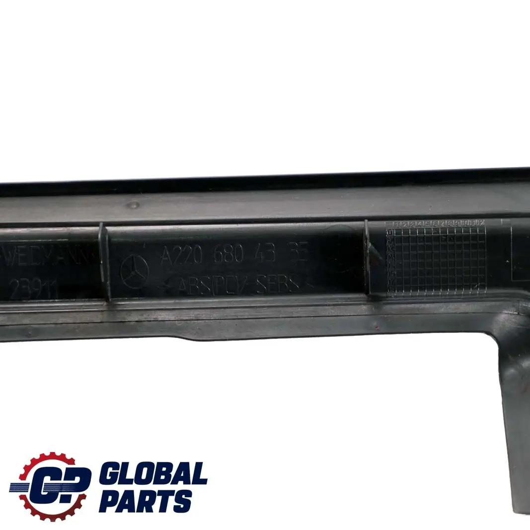 Mercedes-Benz S W220 Front Left N/S Door Sill Step Plate Entrance Cover Trim to with Part number A2206804335 Mercedes-Benz S W220 Front Left N/S Door Sill Step Plate Entrance Cover Trim - SKU A2206804335 - Part number A2206804335