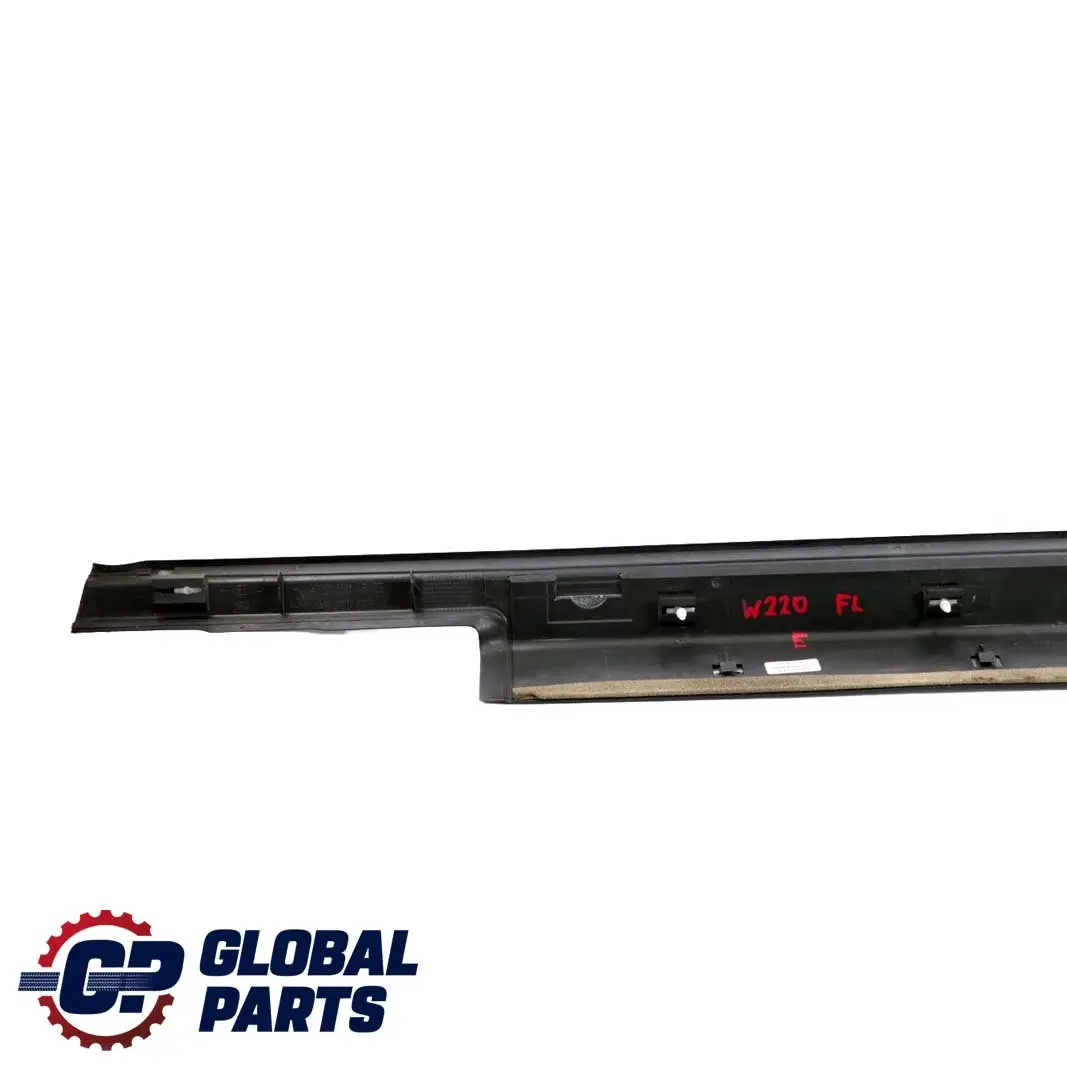 Mercedes-Benz S W220 Front Left N/S Door Sill Step Plate Entrance Cover Trim to with Part number A2206804335 Mercedes-Benz S W220 Front Left N/S Door Sill Step Plate Entrance Cover Trim - SKU A2206804335 - Part number A2206804335