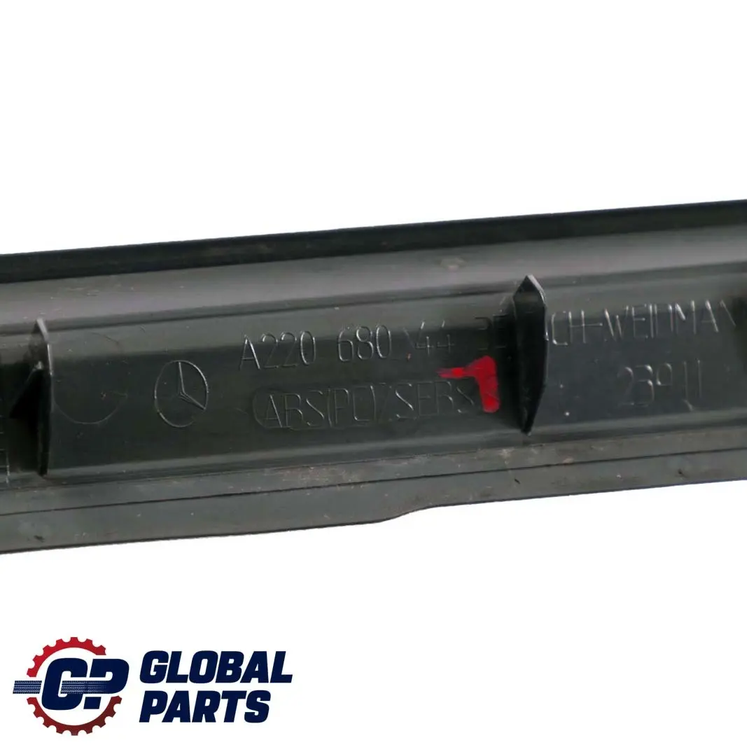 Mercedes-Benz S W220 1 Front Right O/S Door Sill Step Plate Entrance Cover Trim to with Part number A2206804435 Mercedes-Benz S W220 1 Front Right O/S Door Sill Step Plate Entrance Cover Trim - SKU A2206804435-1 - Part number A2206804435