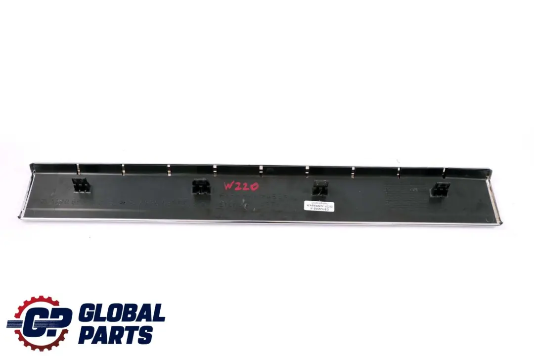Front Left Right Door Sill Plate Step Entrance Cover Trim to Mercedes W220 with Part number A2206805535 Mercedes W220 Front Left Right Door Sill Plate Step Entrance Cover Trim - SKU A2206805535 - Part number A2206805535