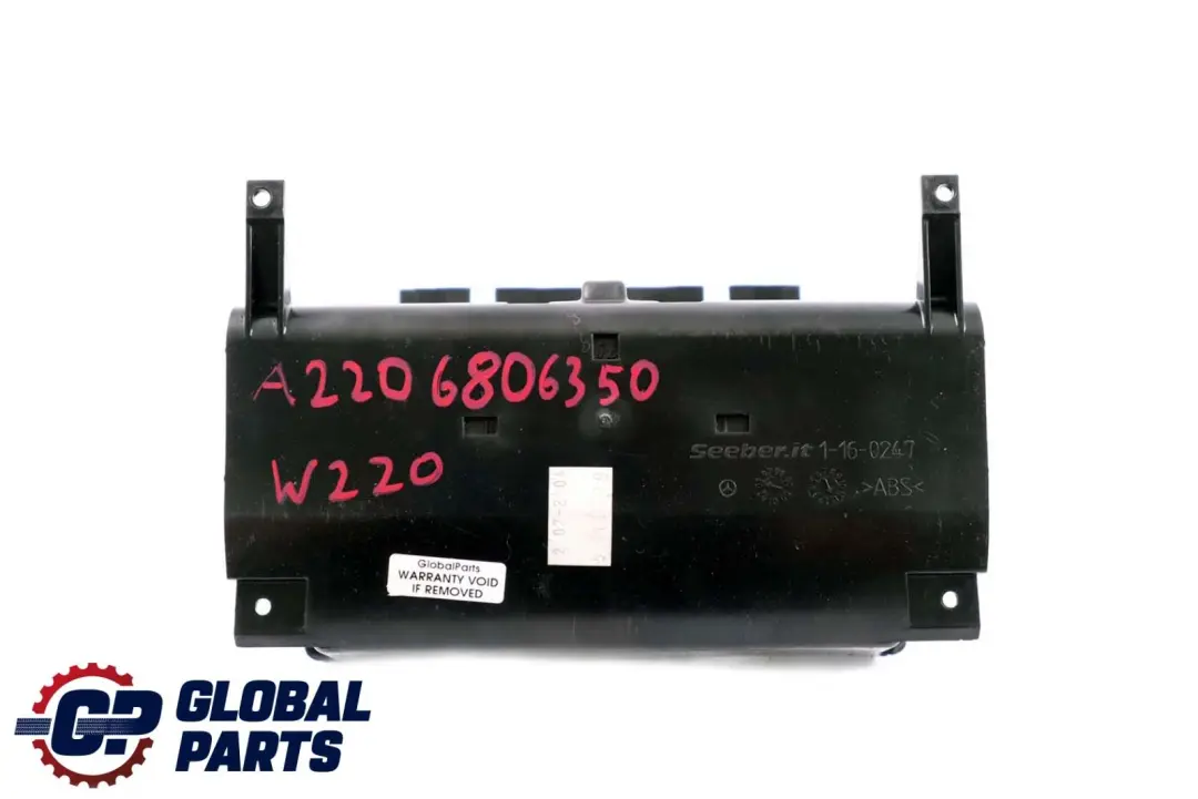 Mercedes W220 Mittelkonsole Verkleidung Blende Gehäuse - SKU A2206806350 - Teilenummer A2206806350