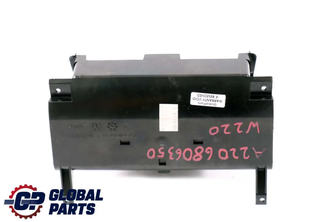 Mercedes-Benz S-Class W220 Centre Console Trim Panel Housing to with Part number A2206806350 Mercedes-Benz S-Class W220 Centre Console Trim Panel Housing - SKU A2206806350 - Part number A2206806350