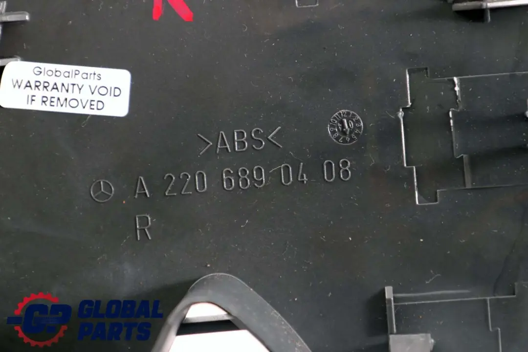  Mercedes-Benz S-Klasse W220 Armaturenbrett Verkleidung Deckel Rechts Schwarz - SKU A2206890408 - Teilenummer A2206890408
