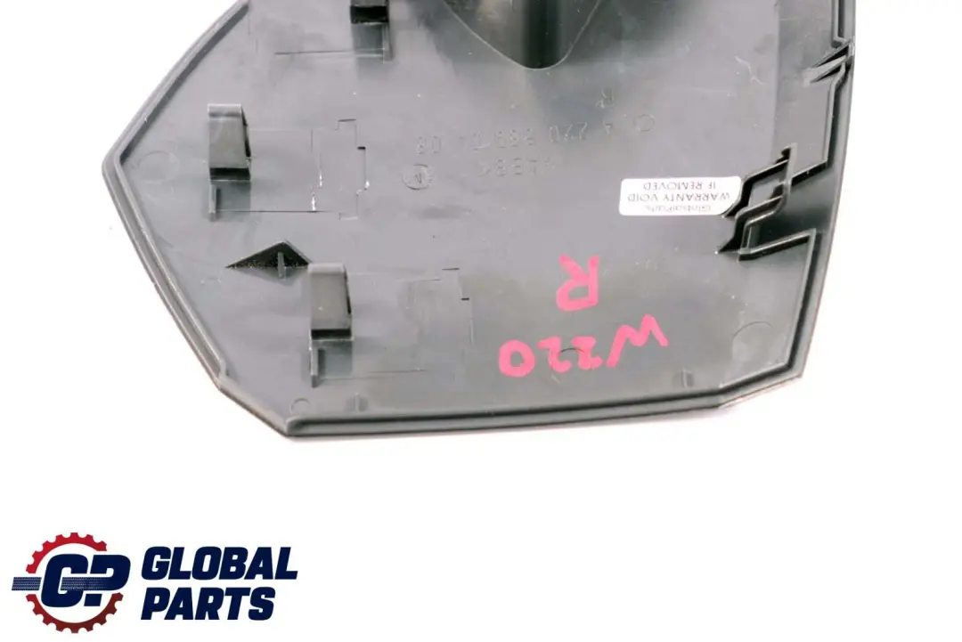 Copertura Cruscotto Anteriore Destra Nera per Mercedes S-Class W220 con numero di parte A2206890408 Mercedes S-Class W220 Copertura Cruscotto Anteriore Destra Nera - SKU A2206890408 - Numero di parte A2206890408