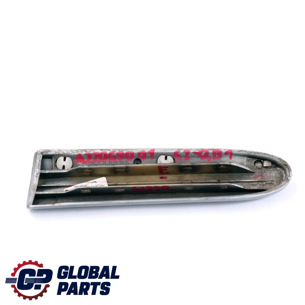 Mercedes-Benz S W220 1 Front Left Fender Trim Molding Strip Chalcedonblau Blue to with Part number A2206900162 Mercedes-Benz S W220 1 Front Left Fender Trim Molding Strip Chalcedonblau Blue - SKU A2206900162-QB1 - Part number A2206900162