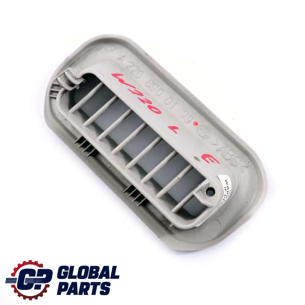 Mercedes-Benz S W220 Vorne Links Säule Luftentlüftungskanal Grau für mit Teilenummer A2206900179 Mercedes-Benz S W220 Vorne Links Säule Luftentlüftungskanal Grau - SKU A2206900179 - Teilenummer A2206900179