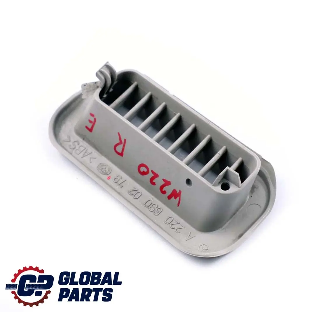  Mercedes-Benz S W220 Front Right Pillar Post Air Vent Duct O/S Grey - SKU A2206900279 - Part number A2206900279