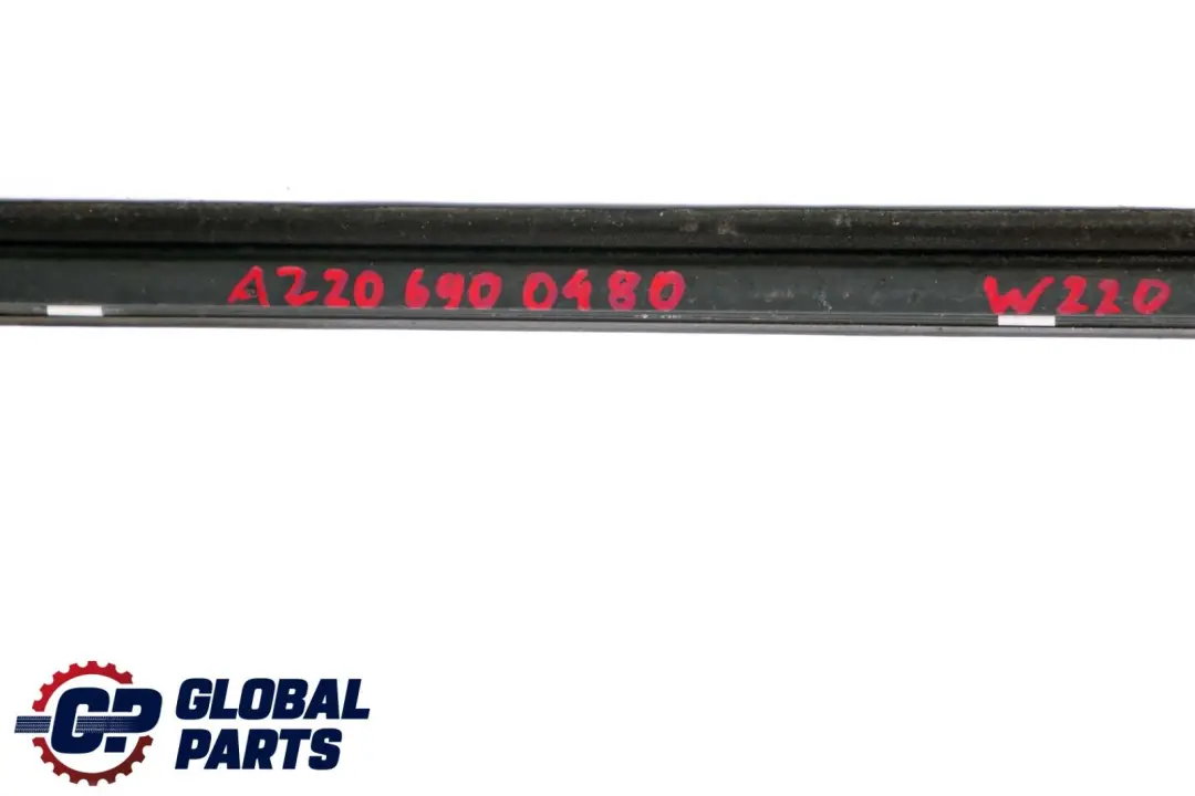 Mercedes-Benz S-Class W220 Rear Right Door O/S Weatherstrip Trim Strip to with Part number A2206900480 Mercedes-Benz S-Class W220 Rear Right Door O/S Weatherstrip Trim Strip - SKU A2206900480 - Part number A2206900480