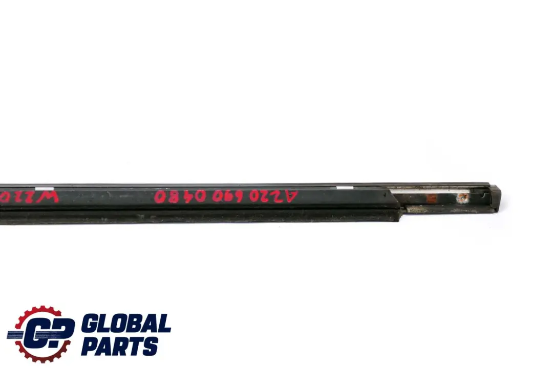 Mercedes-Benz S-Class W220 Rear Right Door O/S Weatherstrip Trim Strip to with Part number A2206900480 Mercedes-Benz S-Class W220 Rear Right Door O/S Weatherstrip Trim Strip - SKU A2206900480 - Part number A2206900480