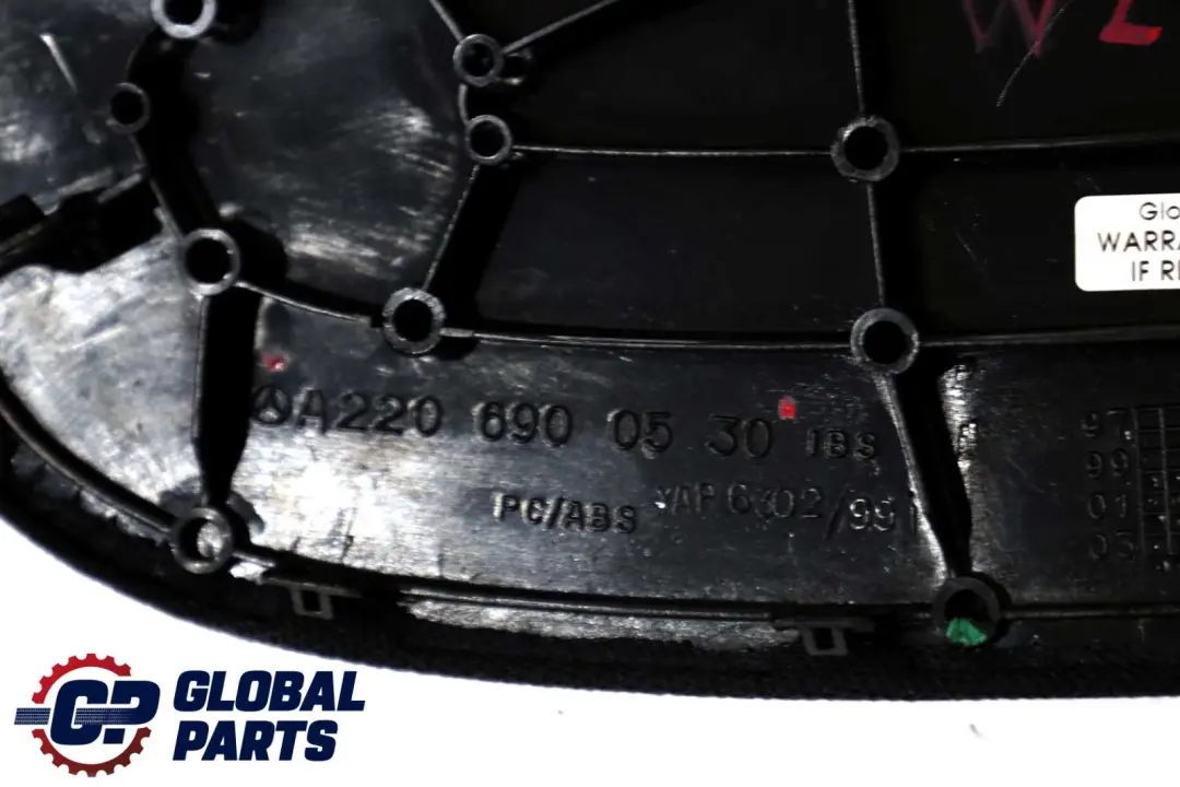 Mercedes S-Class W220 Parcel Shelf Loudspeaker Brake Light Cover Panel Trim - SKU A2206900530 - Part number A2206900530