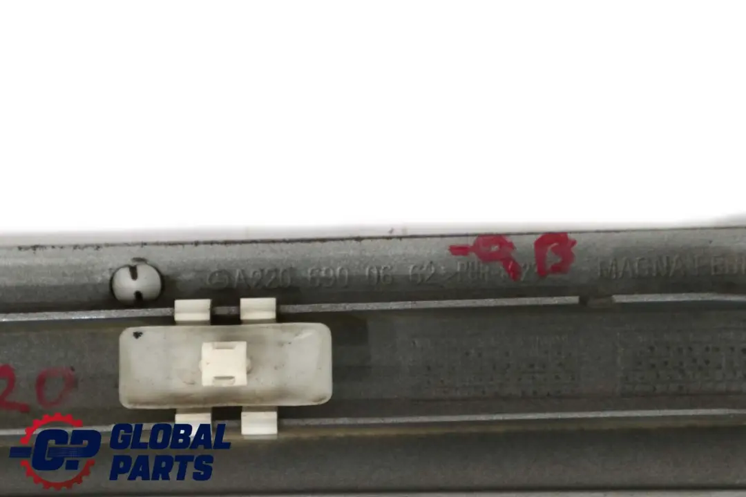 Front Right O/S Door Trim Molding Strip Chalcedonblau to Mercedes S-Class W220 with Part number A2206900662 Mercedes S-Class W220 Front Right O/S Door Trim Molding Strip Chalcedonblau - SKU A2206900662-QB - Part number A2206900662