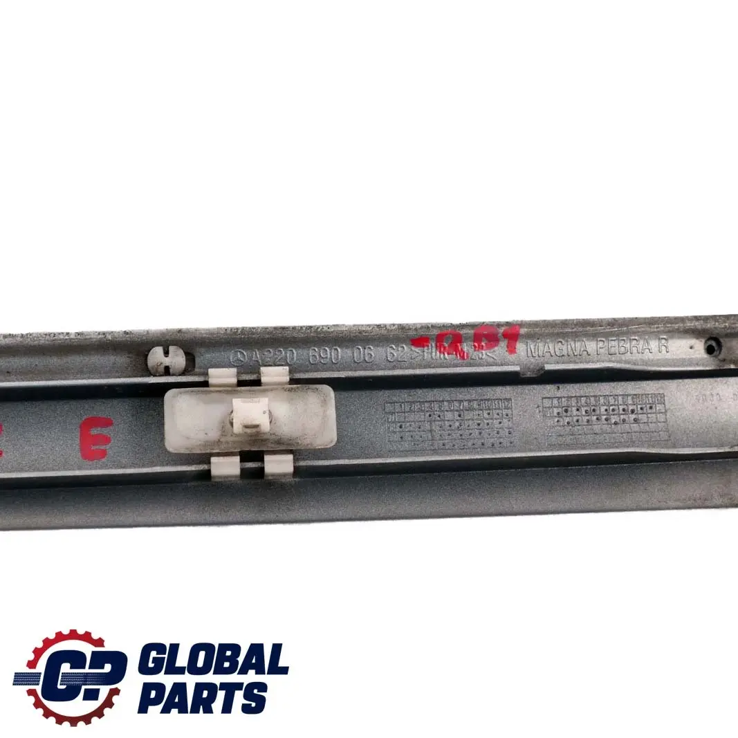 Mercedes W220 1 Banda De moldura De puerta delantera derecha Chalcedonblau Azul - SKU A2206900662-QB1 - Número de pieza A2206900662