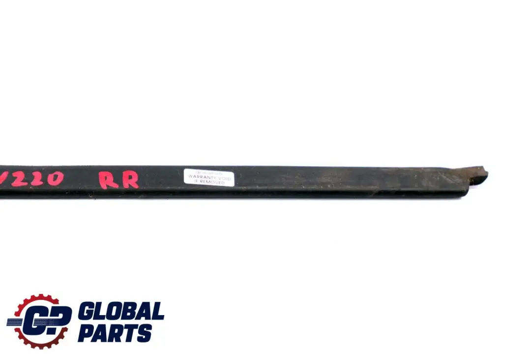 Right Door O/S Trim Strip Bottom Seal to Mercedes S-Class W220 Rear with Part number A2206901062 Mercedes S-Class W220 Rear Right Door O/S Trim Strip Bottom Seal - SKU A2206901062 - Part number A2206901062