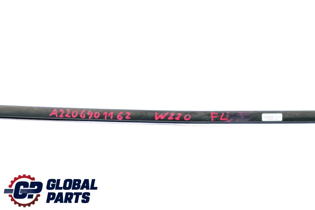 Front Left Door N/S Trim Strip Bottom Seal to Mercedes S-Class W220 with Part number A2206901162 Mercedes S-Class W220 Front Left Door N/S Trim Strip Bottom Seal - SKU A2206901162 - Part number A2206901162