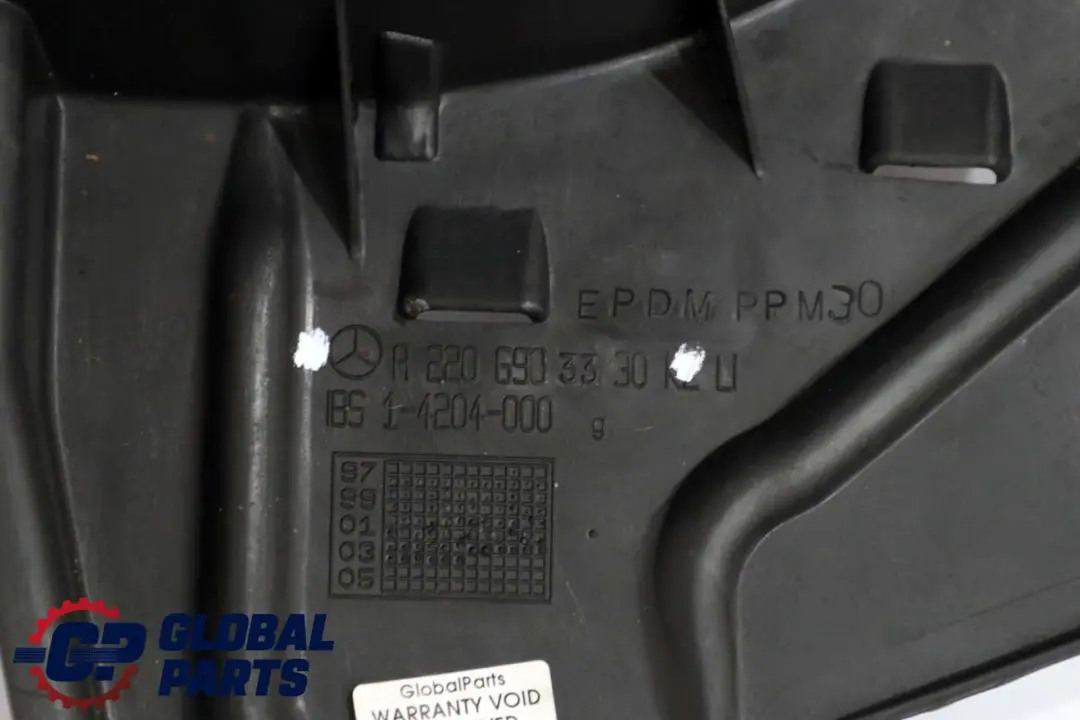 Mercedes Benz S Class W220 Rear Left N/S Wheel Arch Trim Cover Panel - SKU A2206903330 - Part number A2206903330