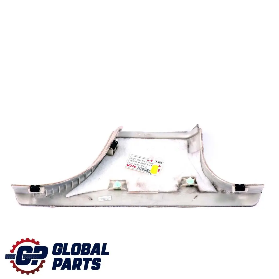 Columna Pilar B Panel Embellecedor Izquierdo Gris para Mercedes W220 con número de pieza A2206904340 Mercedes W220 Columna Pilar B Panel Embellecedor Izquierdo Gris - SKU A2206904340-1 - Número de pieza A2206904340