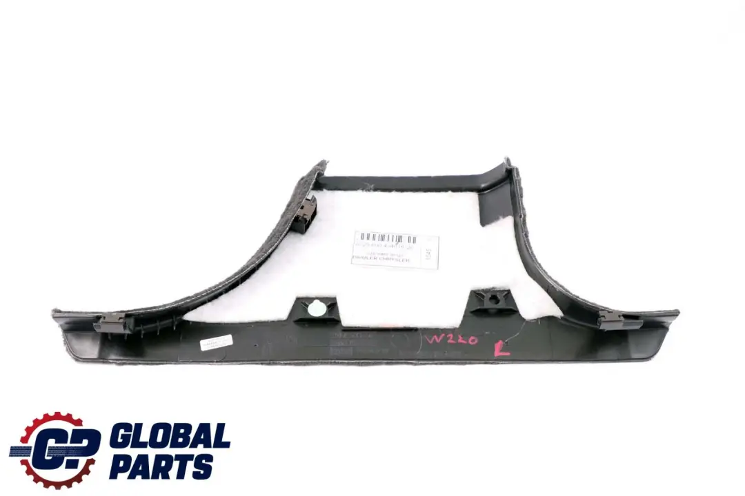Mercedes-Benz S-Class W220 Column B-Pillar Trim Panel Left Black to with Part number A2206904340 Mercedes-Benz S-Class W220 Column B-Pillar Trim Panel Left Black - SKU A2206904340 - Part number A2206904340