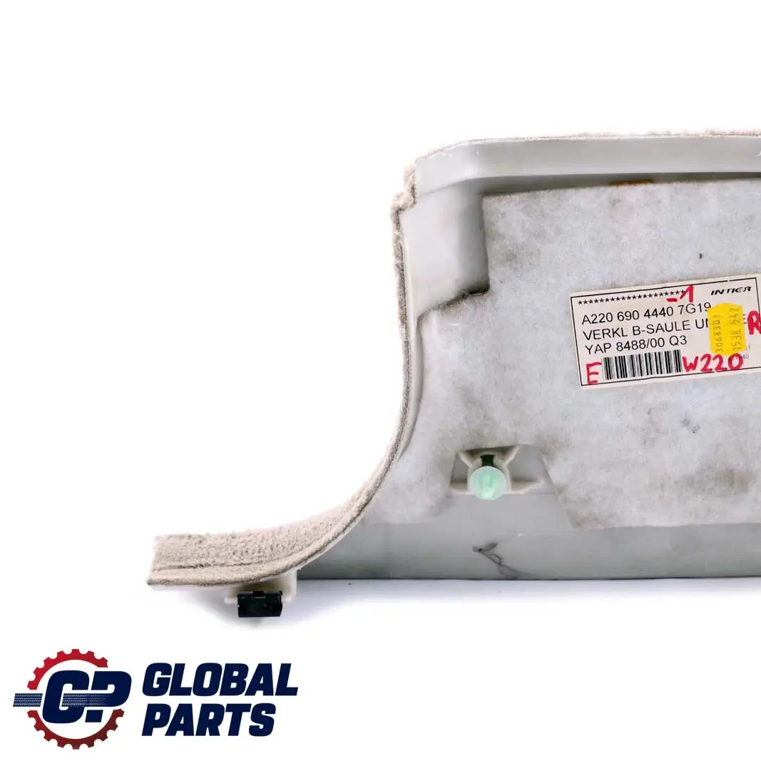 Mercedes-Benz Clase S W220 1 Columna B-Pilar Derecho Gris para con número de pieza A2206904440 Mercedes-Benz Clase S W220 1 Columna B-Pilar Derecho Gris - SKU A2206904440-1 - Número de pieza A2206904440