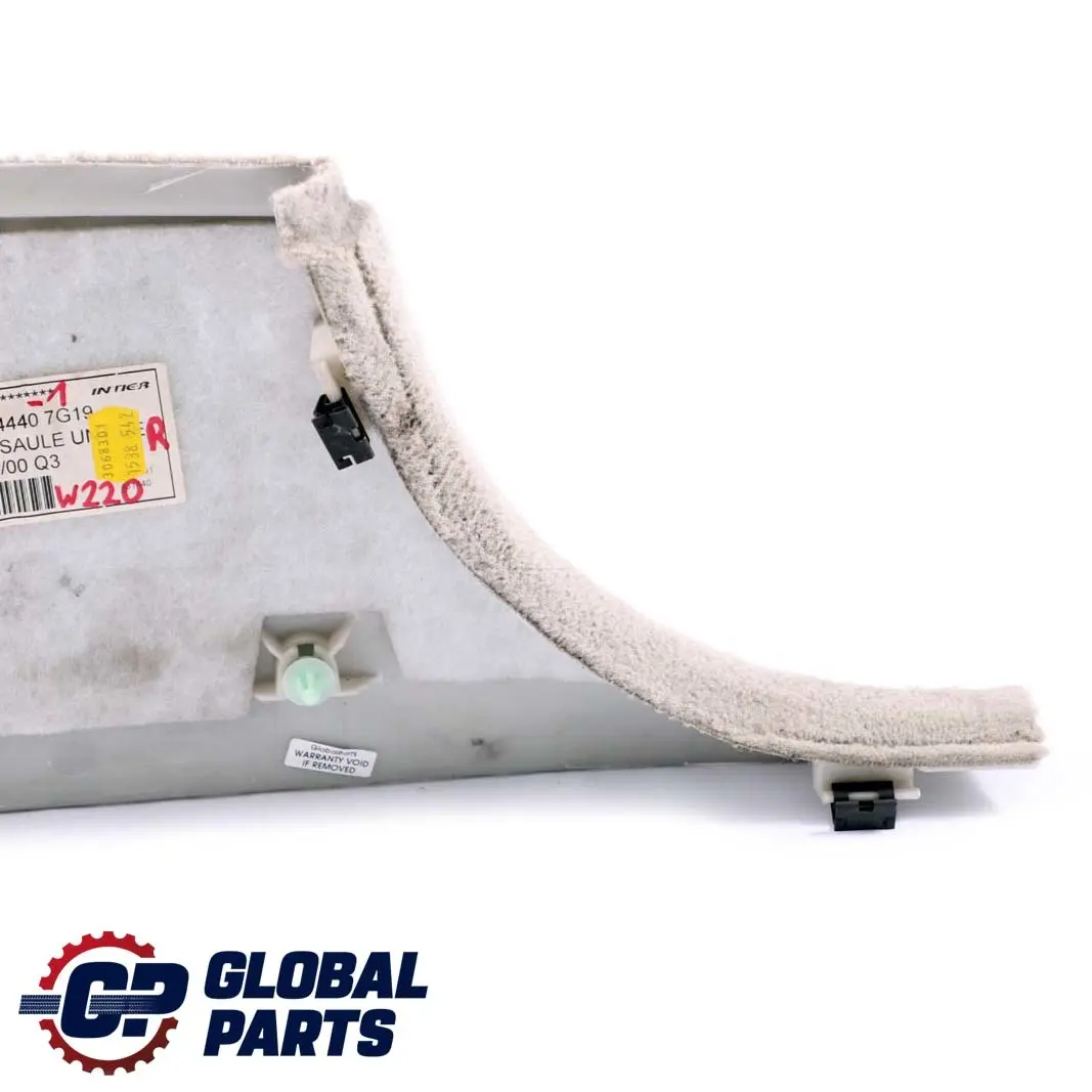 Mercedes-Benz Clase S W220 1 Columna B-Pilar Derecho Gris para con número de pieza A2206904440 Mercedes-Benz Clase S W220 1 Columna B-Pilar Derecho Gris - SKU A2206904440-1 - Número de pieza A2206904440