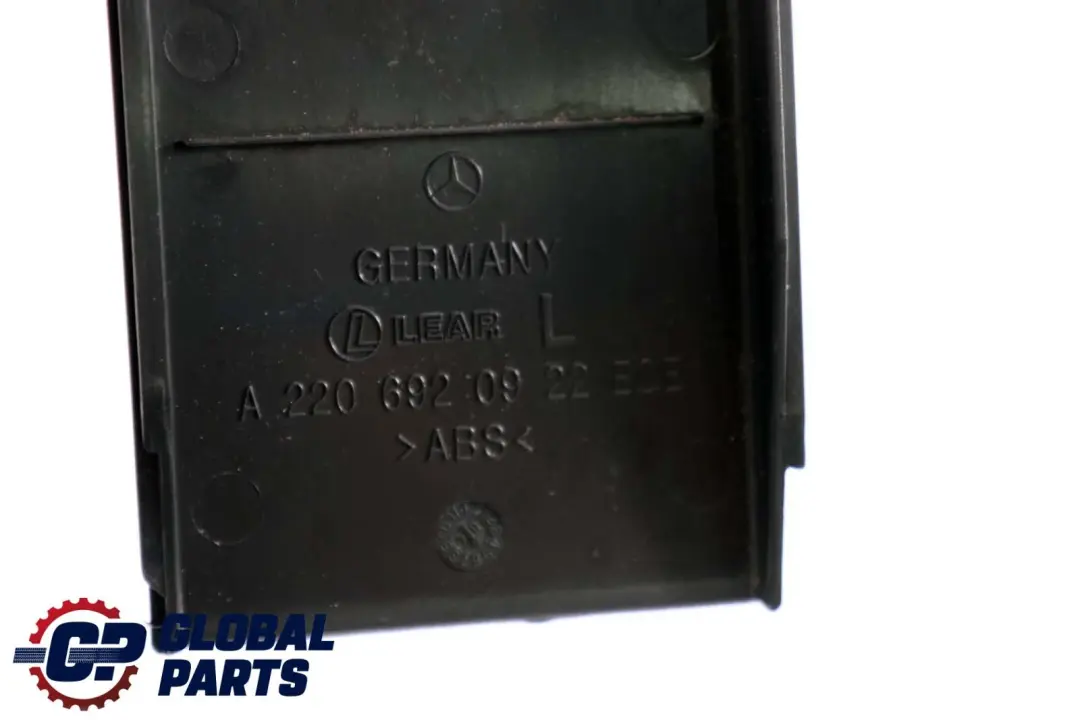 Mercedes S-Class W220 Panel Moldura Columna Pilar B Izquierdo Negro - SKU A2206920922 - Número de pieza A2206920922