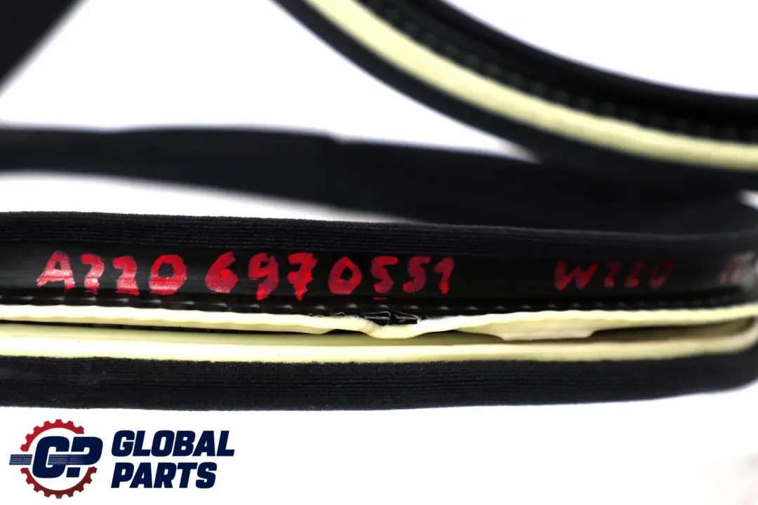 Front Rear Left Door N/S Seal Gasket Weatherstrip to Mercedes S W220 with Part number A2206970551 Mercedes S W220 Front Rear Left Door N/S Seal Gasket Weatherstrip - SKU A2206970551 - Part number A2206970551