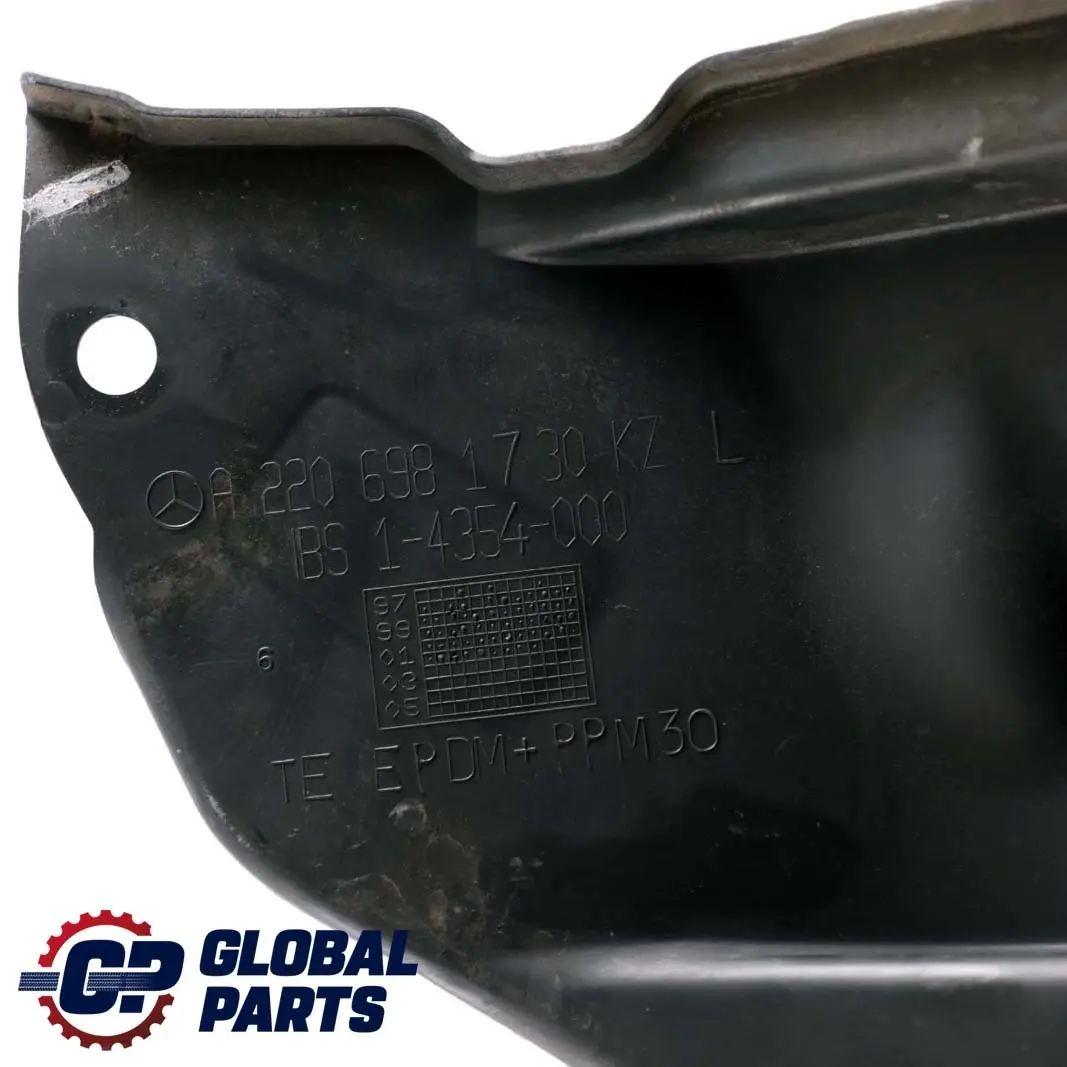  Mercedes-Benz S-Class W220 Cover Rear Left N/S Inner Fender - SKU A2206981730 - Part number A2206981730